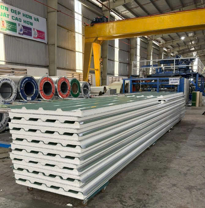 Mái Panel EPS Tôn Đông Á